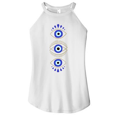 Third Eye All Seeing Spiritual Mystical Evil Eye Women's Perfect Tri Rocker Tank