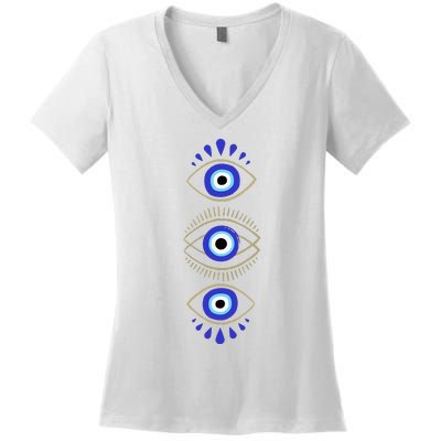 Third Eye All Seeing Spiritual Mystical Evil Eye Women's V-Neck T-Shirt