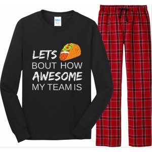 Taco Employee Appreciation Gift Idea For Boss Day Team Long Sleeve Pajama Set