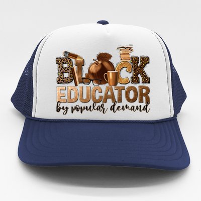 Teacher Educator African American Professor Trucker Hat