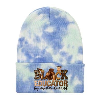 Teacher Educator African American Professor Tie Dye 12in Knit Beanie