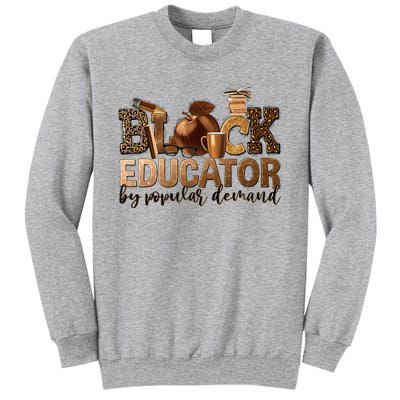 Teacher Educator African American Professor Tall Sweatshirt