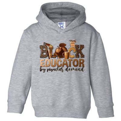 Teacher Educator African American Professor Toddler Hoodie