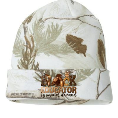 Teacher Educator African American Professor Kati Licensed 12" Camo Beanie