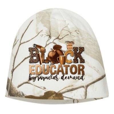 Teacher Educator African American Professor Kati - Camo Knit Beanie