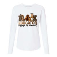 Teacher Educator African American Professor Womens Cotton Relaxed Long Sleeve T-Shirt