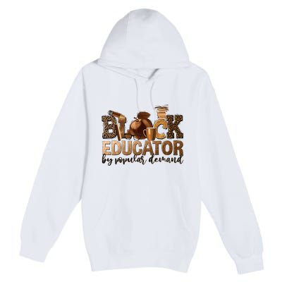 Teacher Educator African American Professor Premium Pullover Hoodie