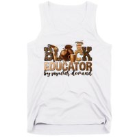 Teacher Educator African American Professor Tank Top