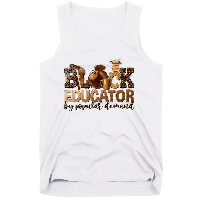 Teacher Educator African American Professor Tank Top