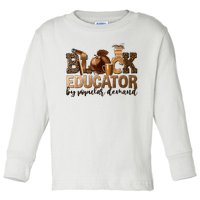 Teacher Educator African American Professor Toddler Long Sleeve Shirt