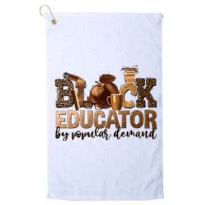 Teacher Educator African American Professor Platinum Collection Golf Towel