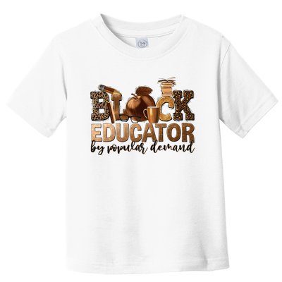 Teacher Educator African American Professor Toddler T-Shirt