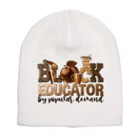 Teacher Educator African American Professor Short Acrylic Beanie