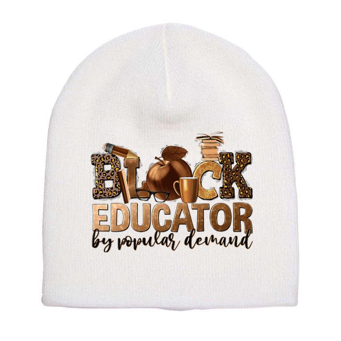 Teacher Educator African American Professor Short Acrylic Beanie