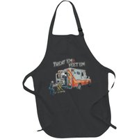 Treat Em And Yeet Em Skeleton Ambulance Funny Apron