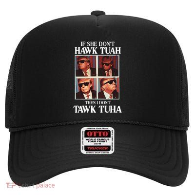 Trump Embarrassing Airport High Crown Mesh Back Trucker Hat