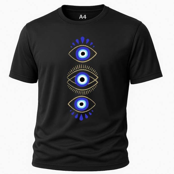 Third Eye All Seeing Spiritual Mystical Evil Eye Protection Cooling Performance Crew T-Shirt