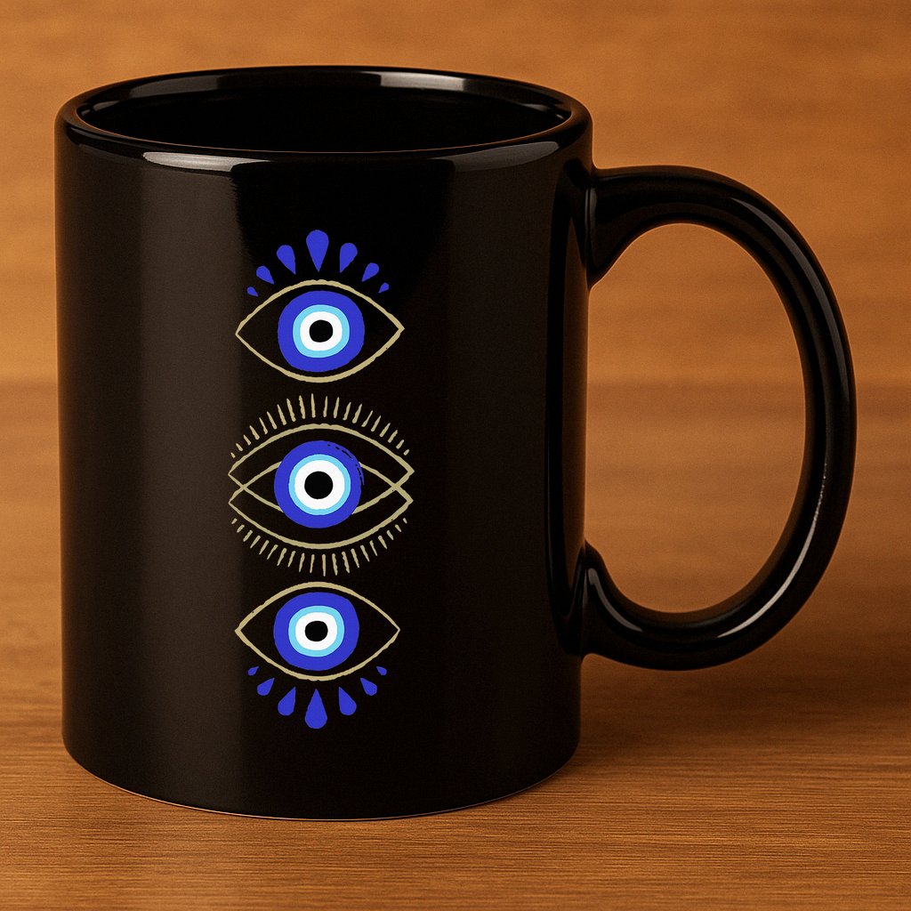 Third Eye All Seeing Spiritual Mystical Evil Eye Protection 11oz C Handle Ceramic Mug