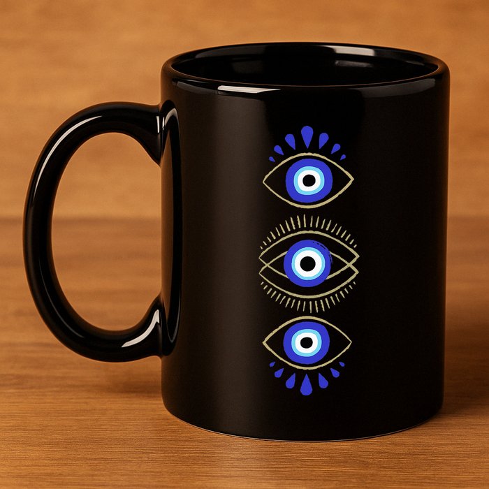 Third Eye All Seeing Spiritual Mystical Evil Eye Protection 11oz C Handle Ceramic Mug