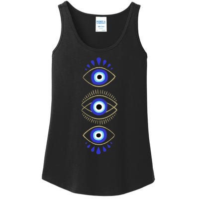 Third Eye All Seeing Spiritual Mystical Evil Eye Protection Ladies Essential Tank