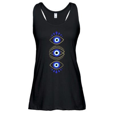 Third Eye All Seeing Spiritual Mystical Evil Eye Protection Ladies Essential Flowy Tank