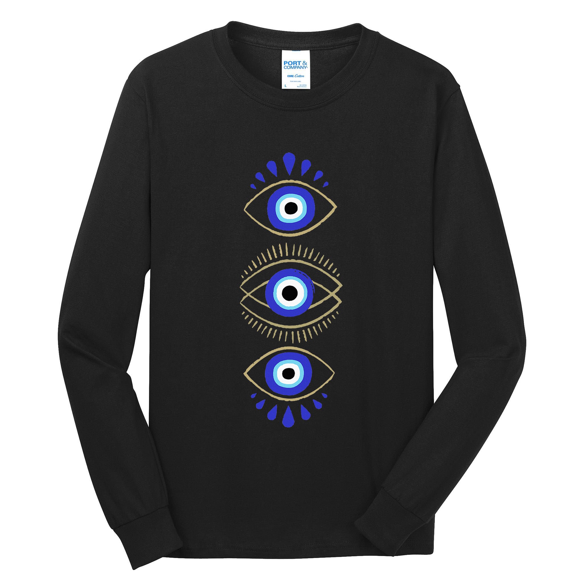 Third Eye All Seeing Spiritual Mystical Evil Eye Protection Tall Long Sleeve T-Shirt