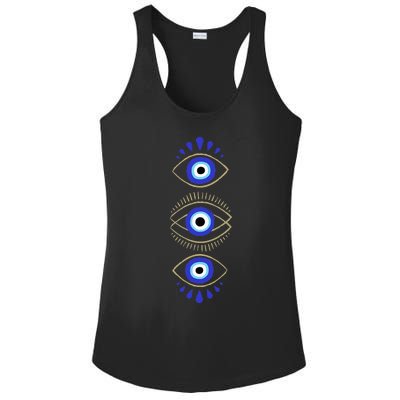 Third Eye All Seeing Spiritual Mystical Evil Eye Protection Ladies PosiCharge Competitor Racerback Tank