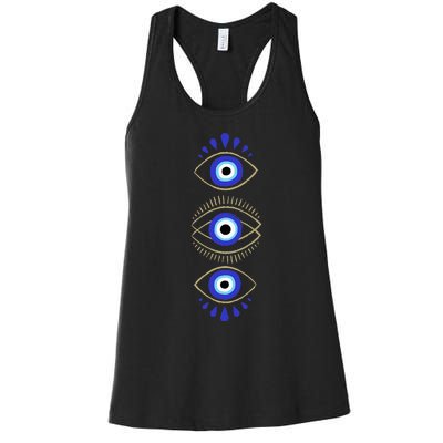 Third Eye All Seeing Spiritual Mystical Evil Eye Protection Women's Racerback Tank