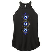 Third Eye All Seeing Spiritual Mystical Evil Eye Protection Women's Perfect Tri Rocker Tank