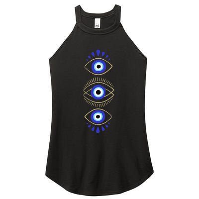 Third Eye All Seeing Spiritual Mystical Evil Eye Protection Women’s Perfect Tri Rocker Tank