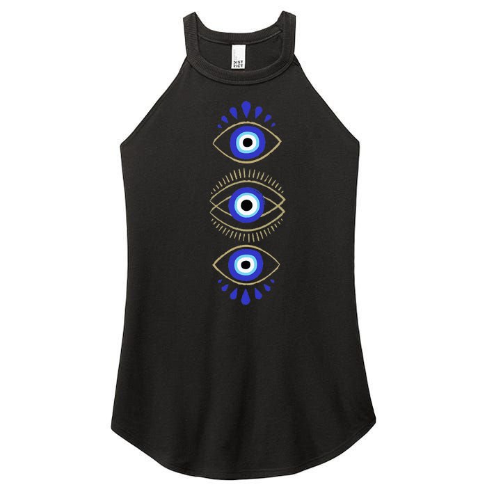 Third Eye All Seeing Spiritual Mystical Evil Eye Protection Women's Perfect Tri Rocker Tank