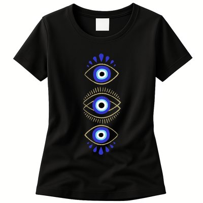 Third Eye All Seeing Spiritual Mystical Evil Eye Protection Womens T-Shirt