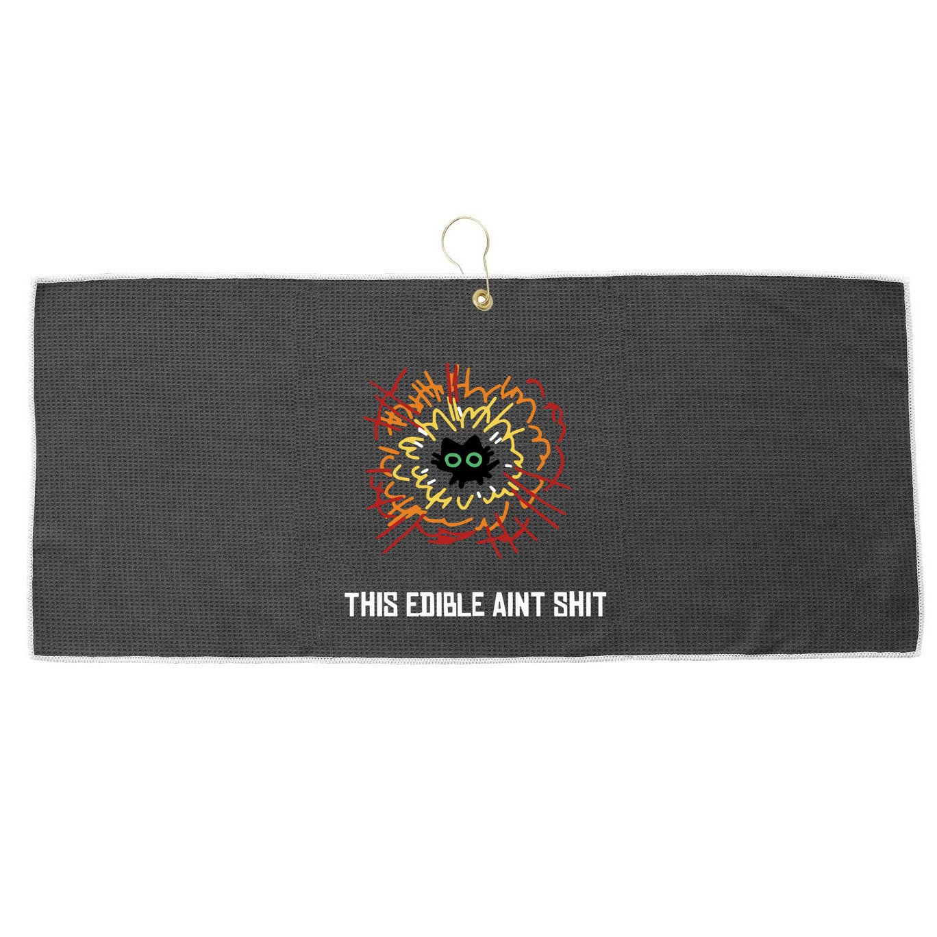 This Edible Aint Large Microfiber Waffle Golf Towel