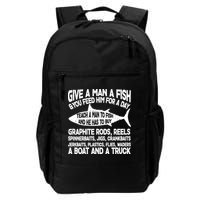 Teach A Man A Fish And He Has To Buy A Boat Daily Commute Backpack