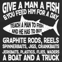 Teach A Man A Fish And He Has To Buy A Boat 11oz C Handle Ceramic Mug