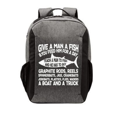 Teach A Man A Fish And He Has To Buy A Boat Vector Backpack