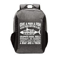 Teach A Man A Fish And He Has To Buy A Boat Vector Backpack
