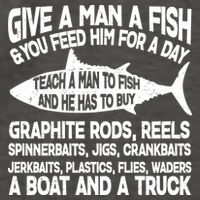 Teach A Man A Fish And He Has To Buy A Boat Vector Backpack