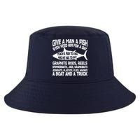 Teach A Man A Fish And He Has To Buy A Boat Cool Comfort Performance Bucket Hat