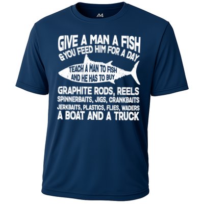 Teach A Man A Fish And He Has To Buy A Boat Performance Shirt