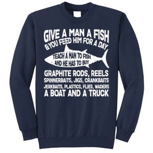 Teach A Man A Fish And He Has To Buy A Boat Sweatshirt