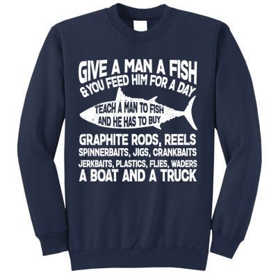 Teach A Man A Fish And He Has To Buy A Boat Sweatshirt