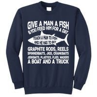 Teach A Man A Fish And He Has To Buy A Boat Sweatshirt