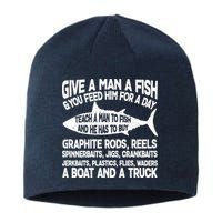 Teach A Man A Fish And He Has To Buy A Boat Sustainable Beanie