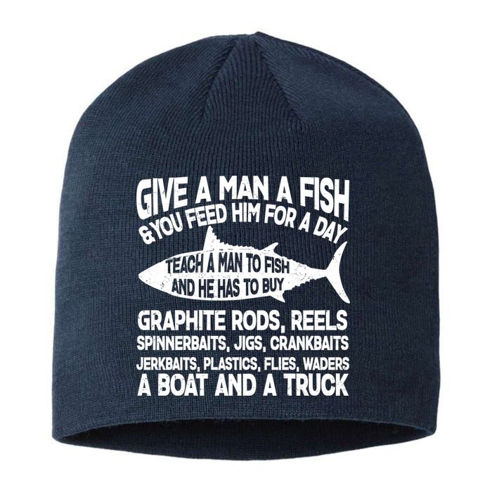 Teach A Man A Fish And He Has To Buy A Boat Sustainable Beanie