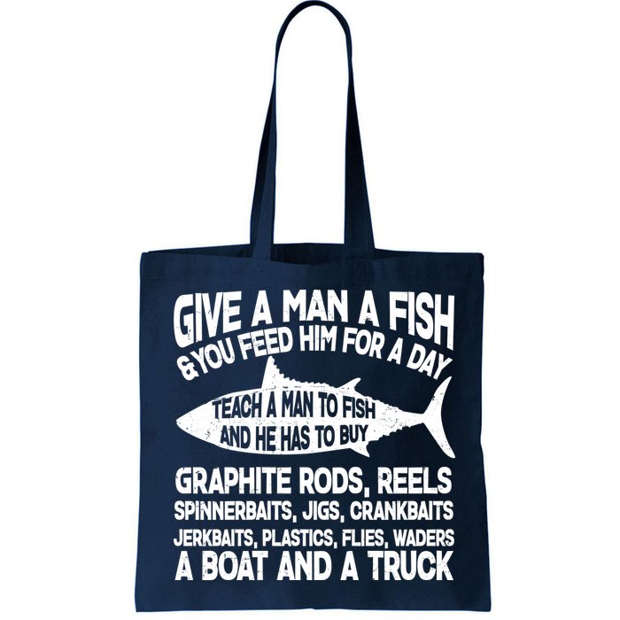 Teach A Man A Fish And He Has To Buy A Boat Bag