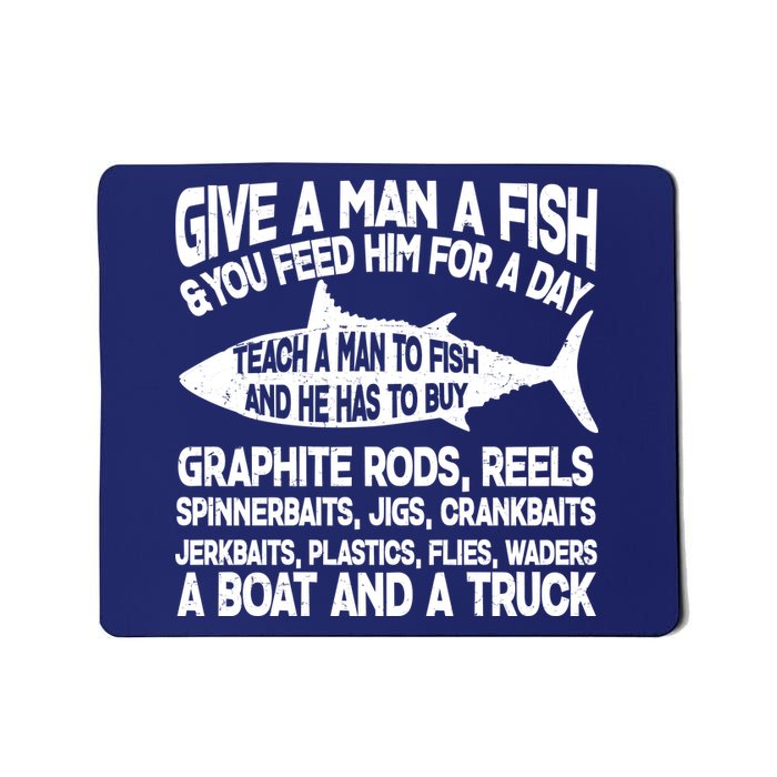 Teach A Man A Fish And He Has To Buy A Boat Mousepad