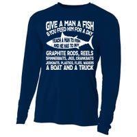 Teach A Man A Fish And He Has To Buy A Boat Cooling Performance Long Sleeve Crew