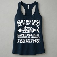 Teach A Man A Fish And He Has To Buy A Boat Womens Tank Top