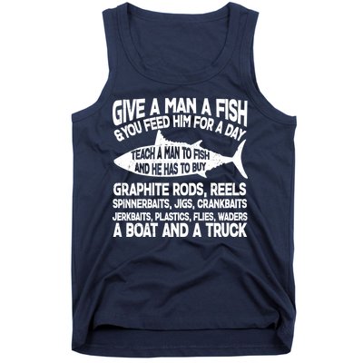 Teach A Man A Fish And He Has To Buy A Boat Tank Top